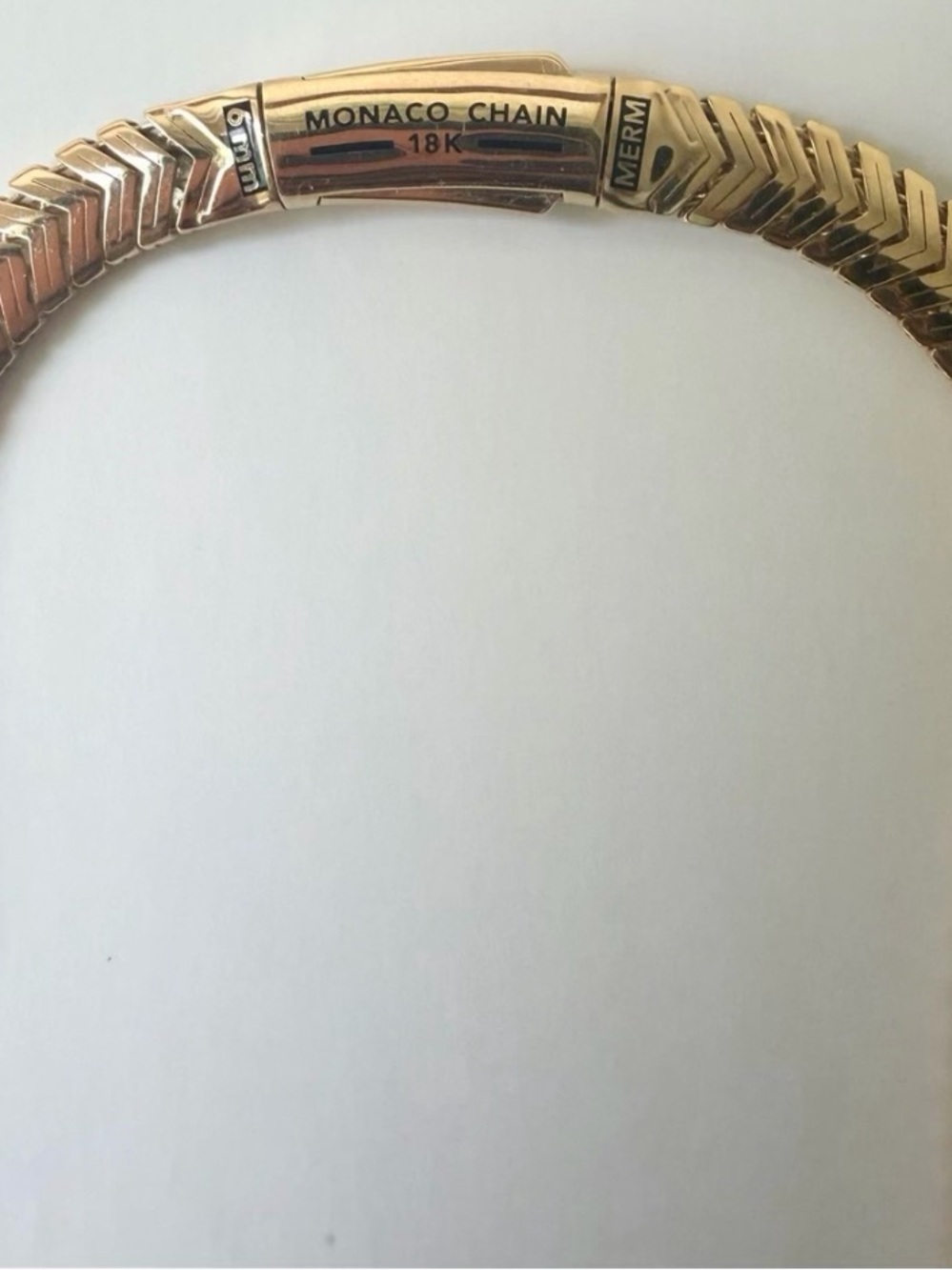Brand New Authentic 18K Saudi Gold Snake Chain Necklace 16” 16.60g